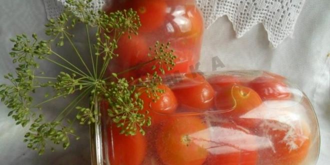 Рецепт помидоров в снегу с чесноком на зиму