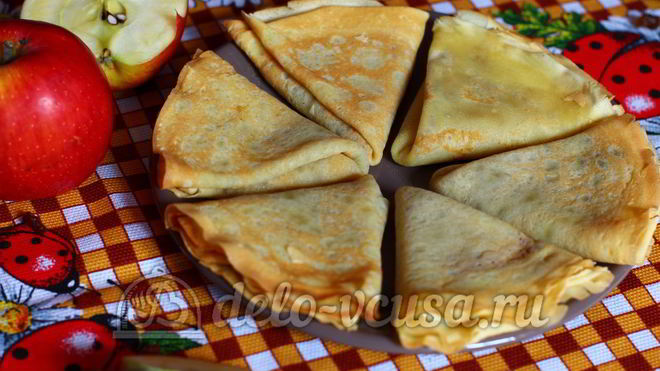 Рецепт блинчиков с повидлом