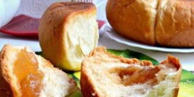 Рецепт булочек с повидлом в мультиварке