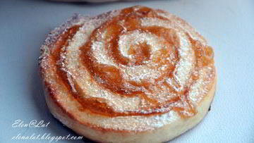 Рецепт Вертушек из творожного теста с яблочным повидлом