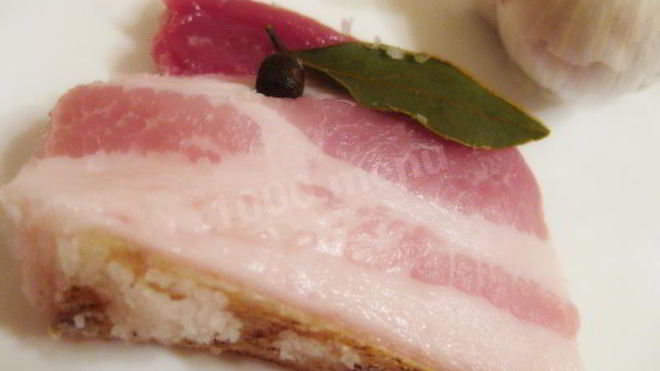 Рецепт простой засолки свиного сала на зиму