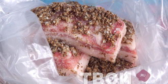 Рецепт домашнего сала