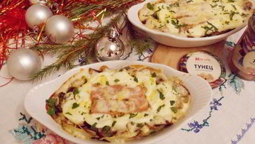 Рецепт Консервированного тунца в сметане