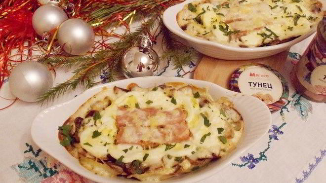 Рецепт консервированного тунца в сметане