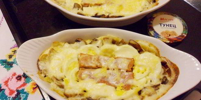 Рецепт консервированного тунца в сметане