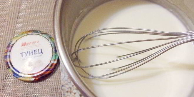 Рецепт консервированного тунца в сметане