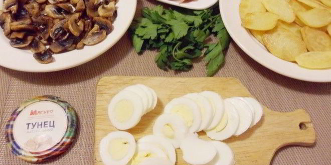 Рецепт консервированного тунца в сметане