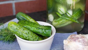 Рецепт Малосольных огурцов с горчицей