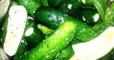 Рецепт Малосольных огурцов всухую