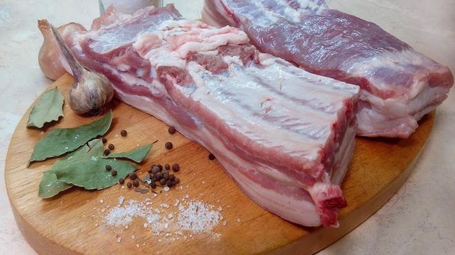 Рецепт сала в горячем рассоле