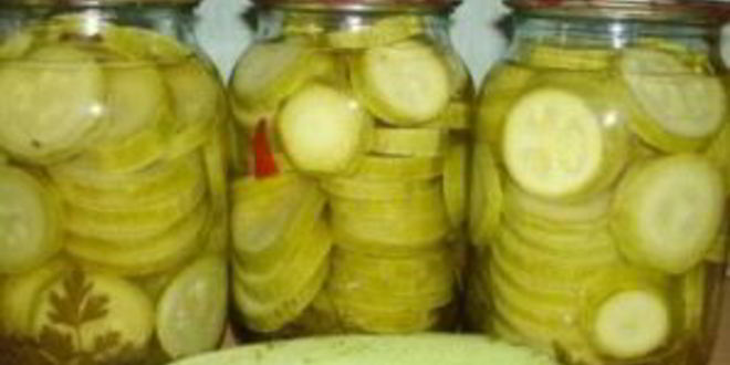 Рецепт соленых кабачков на зиму