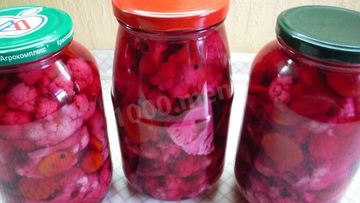 Рецепт Цветной капусты в банках