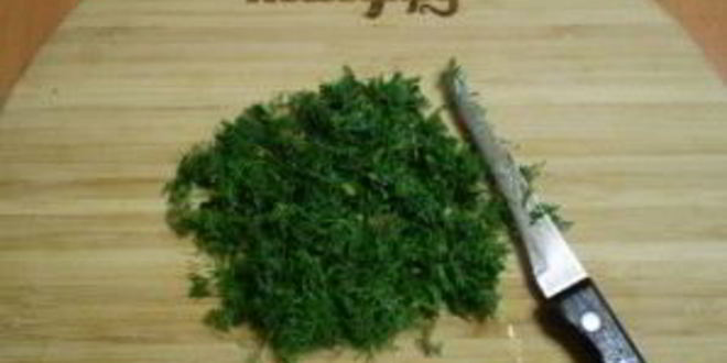 Рецепт укропа на зиму