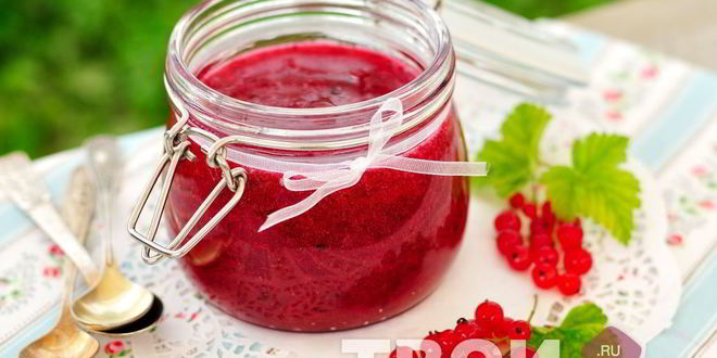 Рецепт Холодного варенья из красной смородины