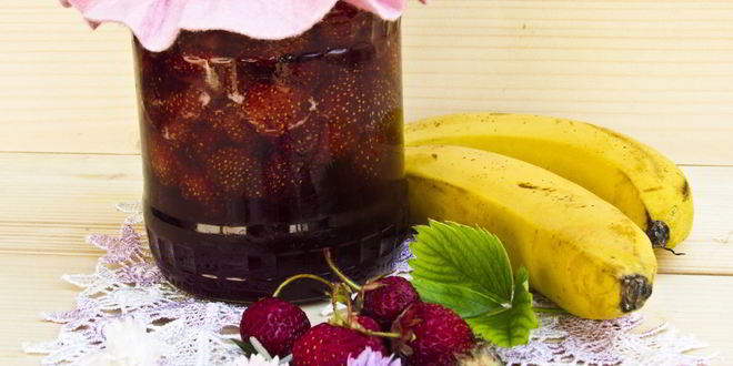 Рецепт клубнично-бананового варенье