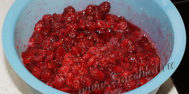 Рецепт малинового варенья с мятой