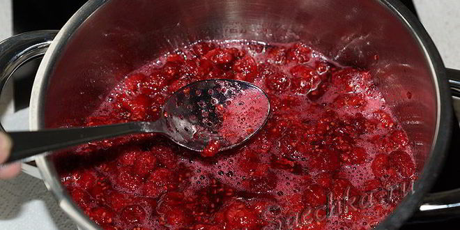 Рецепт малинового варенья с мятой