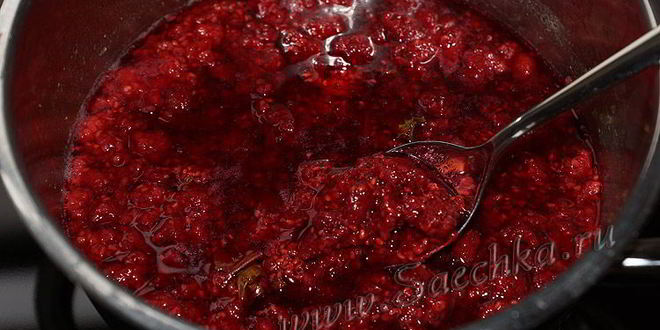 Рецепт малинового варенья с мятой
