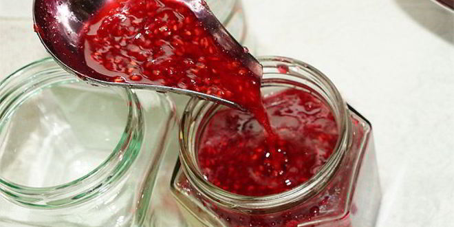 Рецепт малинового варенья с мятой