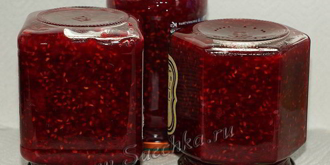 Рецепт малинового варенья с мятой