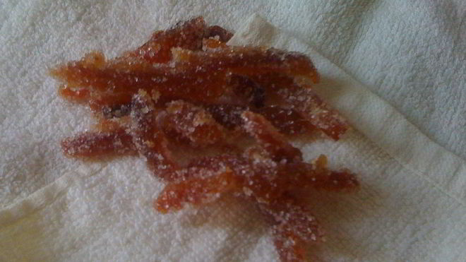 Рецепт цукатов из апельсиновых корочек