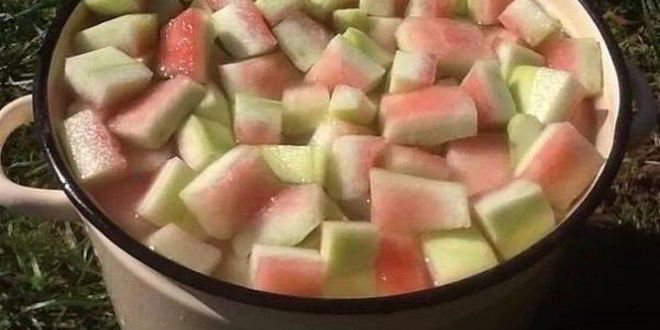 Рецепт цукатов из арбузных корок