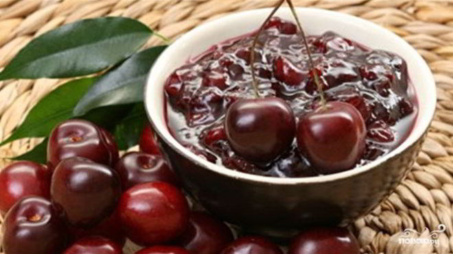 Рецепт Варенья из черешни с арахисом