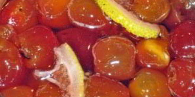 Рецепт варенья из черешни с арахисом