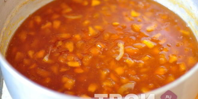 Рецепт варенья из персиков