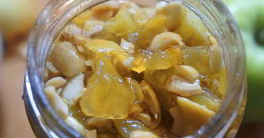 Рецепт Яблочного конфитюра с орехами