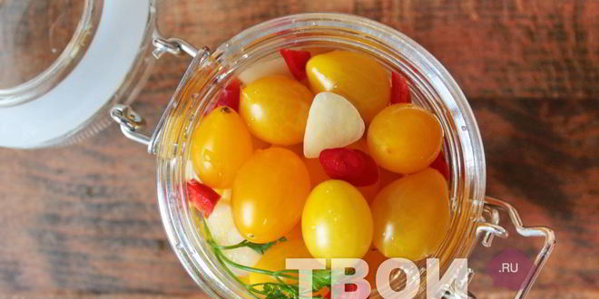 Рецепт желтых помидоров на зиму