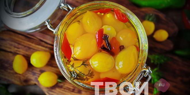 Рецепт желтых помидоров на зиму