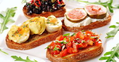 Рецепт Брускетты Ассорти