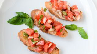 Рецепт Брускетты с овощами