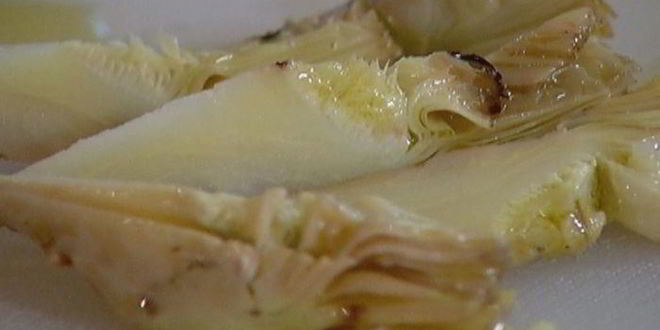 Рецепт брускетты с помидорами-гриль и артишоками