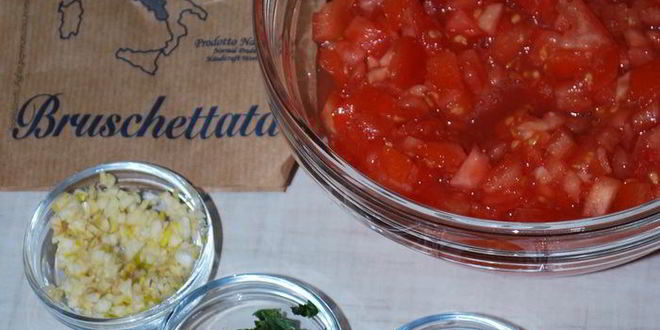Рецепт брускетты с помидорами