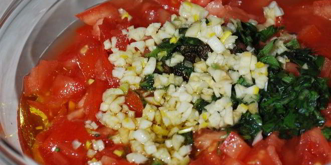 Рецепт брускетты с помидорами