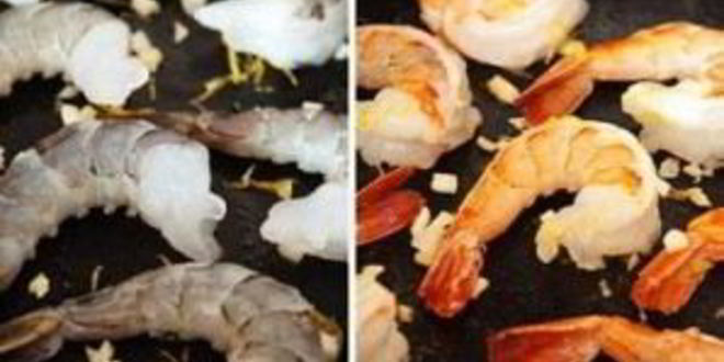 Рецепт брускетты с зеленым горошком и креветками