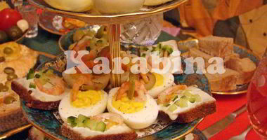 Рецепт Бутербродов с яйцом и креветками