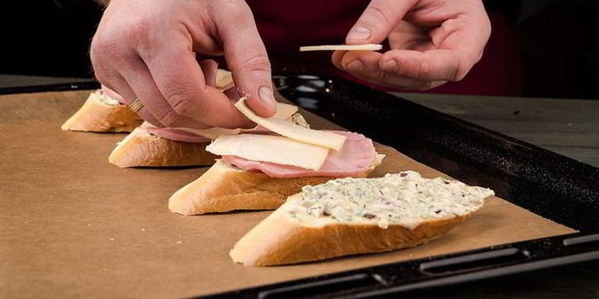 Рецепт горячих брускетт