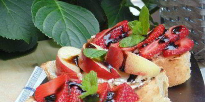 Рецепт летних брускетт