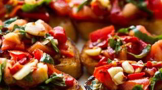 Рецепт Торжественно-красной брускетта