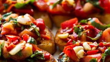 Рецепт Торжественно-красной брускетта