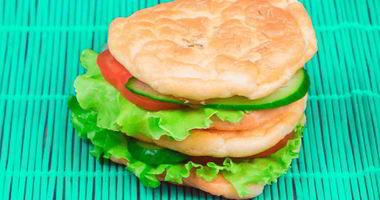 Рецепт Белкового бургера с овощами