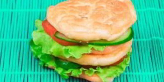 Рецепт белкового бургера с овощами