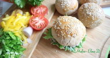 Рецепт Бургера с креветками и голубым сыром