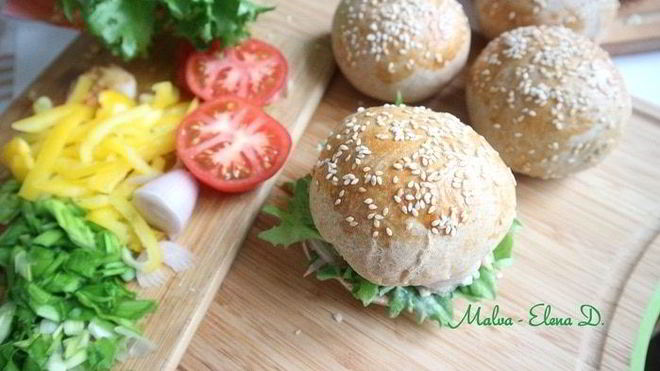 Рецепт Бургера с креветками и голубым сыром