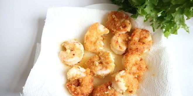 Рецепт бургера с креветками и голубым сыром