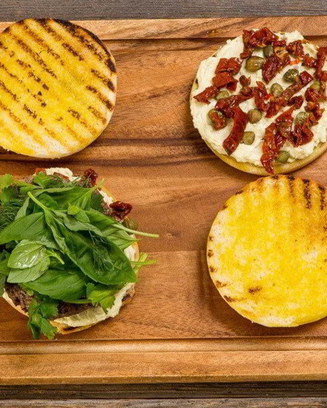 Рецепт бургера три сыра