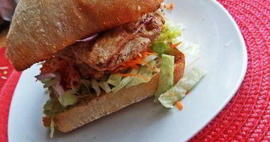 Рецепт Двойного чикена-бургера на ржаной чиабатте